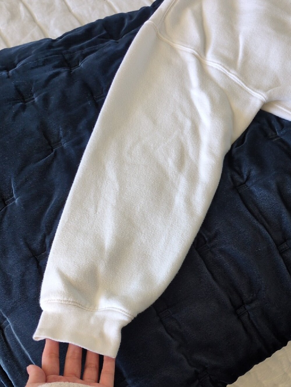 J. Crew White Crewneck Sweatshirt, Small - Picture 6 of 15